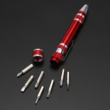8 in 1 Multifunction Precision Pen Aluminum Alloy Screw Driver