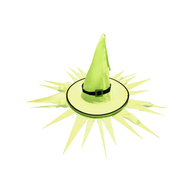 Halloween Hanging LED Lighted Witch Hats Glowing Ghost Hats Wearable Hat Tree