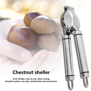 Nutcracker Sheller Stainless Steel Durable Portable Chestnut Opener Cutter