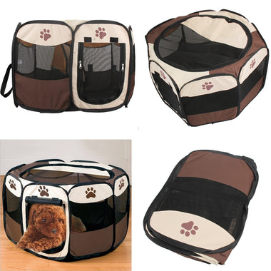Claw Print Portable Foldable Pet Tent House