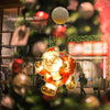 Christmas Santa Claus Snowman Star Lights Window Decor