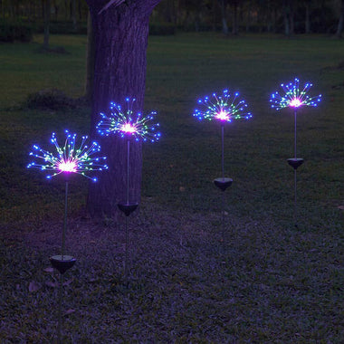 Outdoor 150 LED Solar Powered Firework Lights Decoration