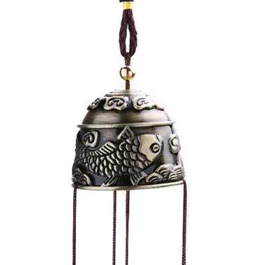 National Style Fish Copper 6 Bells Wind Decoration