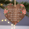 Hanging Ornaments Inspirational Blessings in Heart Plate