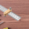 Steel Ruler Positioning Block Woodworking Scribe Drawing Mark Line