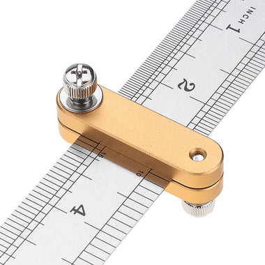 Steel Ruler Positioning Block Woodworking Scribe Drawing Mark Line