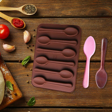Non-stick Silicone Chocolate Mold Reusable 3D Spoon-shape