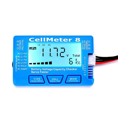 CellMeter Balance Discharger Servo 8 Battery Capacity Checker Tester