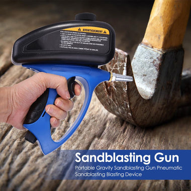 Portable Gravity Sandblasting Gun Pneumatic Sandblasting Blasting Device
