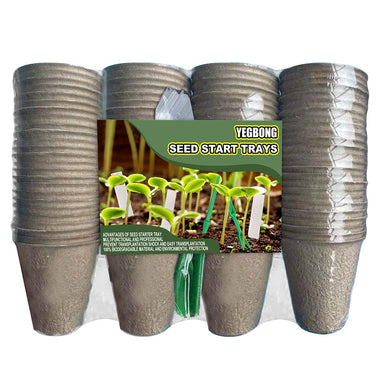 50/100pcs Environmental protection Garden Round Peat Pots