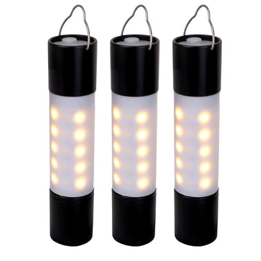 10pcs USB Rechargeable Hanging Flashlight Zoomable Torch