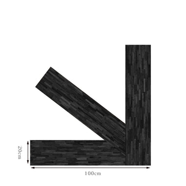 Floor Sticker 3pcs 100x20cm Self-Adhesive Wood