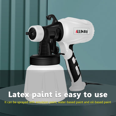 650W Electric Paint Spraying Gun with 2 Nozzles Household Wall Paint Sprayer