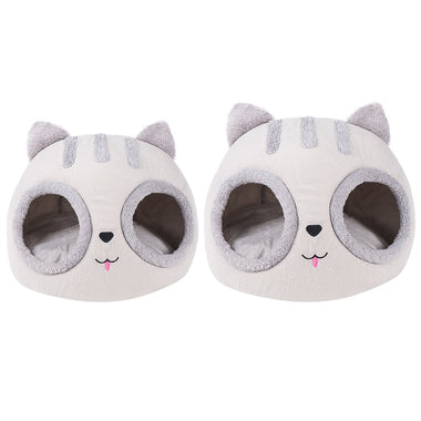 Removable Cat Head Shaped Washable Beds