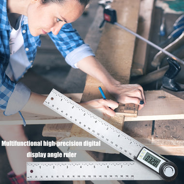 High Precision Digital Angle Finder Multi-Purpose Measuring Ruler Gauge Meter
