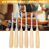 6Pcs Wood Carving Chisels Set Carpenter Carving Chisel Kit