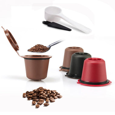 3pcs Refillable Reusable Coffee Capsule