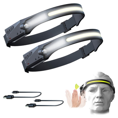 2 PCS COB LED Headlamp Sensor Headlight