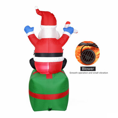 Inflatable Doll Night Light Merry Christmas Outdoor Santa Claus