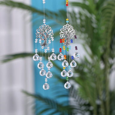 Crystal Seven Pearl Hanging Pendant Home Garden Car Decoration