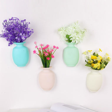 Silicone Wall Hanging Plant Vases Nordic Style Living Room Flower