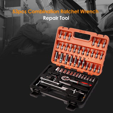 53pcs Combination Tool Wrench Set Car Repair Tool Sets