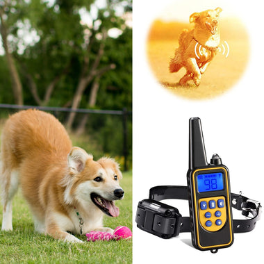 Electric Dog Training Collar Anti Barking Remote Control Pet