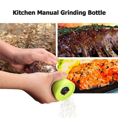 Kitchen Manual Grinding Condiment Bottle Salt Pepper Mill Grinder