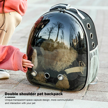 Cat Carrier Bag Pet Travel Carrier Ventilate Transparent Space Capsule Cat