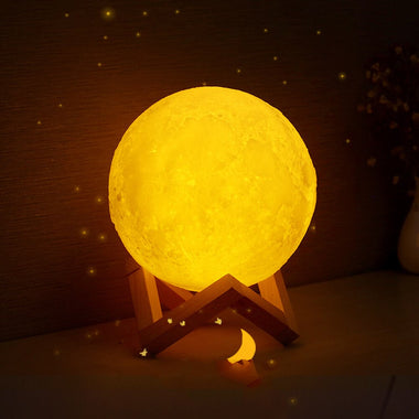 Eco-friends 3D Moon Reading Lamp LED Night Light Touch
