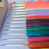 Crochet Hooks Set Bag 12pcs Soft Handle Aluminum Full Tool Set