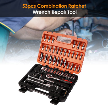 53pcs Combination Tool Wrench Set Car Repair Tool Sets