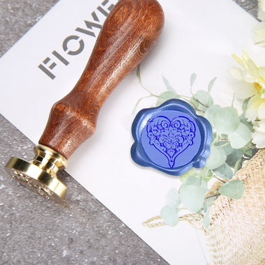 DIY Craft Love Heart Wax Sealing Stamp Wedding Cards Supplies