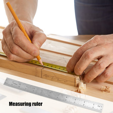 Square Right Angle Ruler Protractor Stainless Steel Measuring Tools