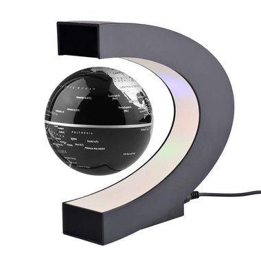 C Shape LED World Map Floating Globe Antigravity Magnetive Ball