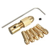 7pcs/set Brass Dremel Collet For Mini Rotary Electric Motor