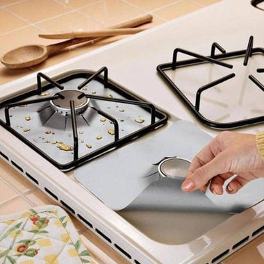 6pcs/set  Stove Protector Cover Liner Gas Stove Protector Gas