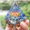 Crystal Pyramid Figurine Healing Crystal Energy Ornaments Meditation Craft Tool Home Bedroom Decoration Supplies