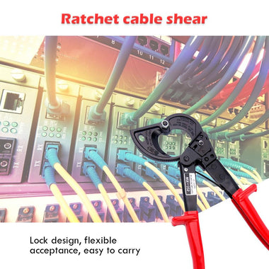 Ratchet Electrician Crimping Pliers Scissors Cable Cutter Tool