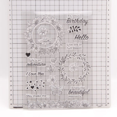 Silicone Stamp Transparent Handprint Art Embossed Photo Album Scrapbook Stamp Craft Decoration