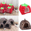 Cute Strawberry Pet Dog Cat House