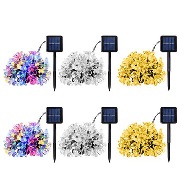 Solar Flower String Lights 20/50Led Cherry Blossoms