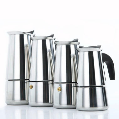 Stove Top Moka Coffee Pot Stainless Steel