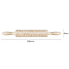Easter Day Embossing Wood Rolling Pin