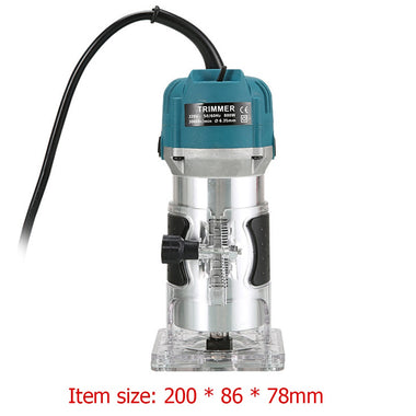 800W Woodworking Electric Trimmer Wood Milling Engraving Slotting