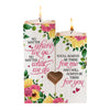 Heart-shaped Craft Wooden Candlestick Shelf Valentine's Day Decoration Gift
