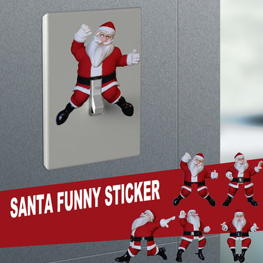 5pcs Santa Claus Switch Outlet Sticker Christmas DIY Art