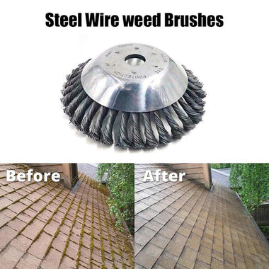 6/8inch Steel Wire Wheel Garden Weed Brush Lawn