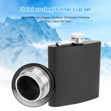 8oz Portable Matte Mini Stainless Steel Cup