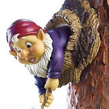 Climbing Dwarf Sculpture Gnome Art Statues Collecting Resin Garden